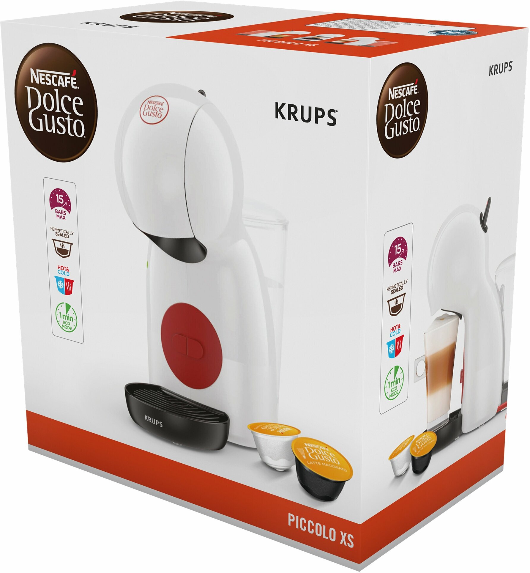 Кофемашина капсульного типа Krups Dolce Gusto Piccolo XS KP1A0110 - фотография № 15