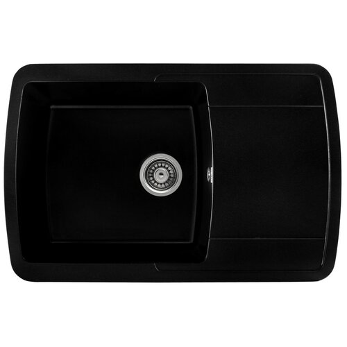 Врезная кухонная мойка 77х49.5см, Gerhans B29, 25 оникс