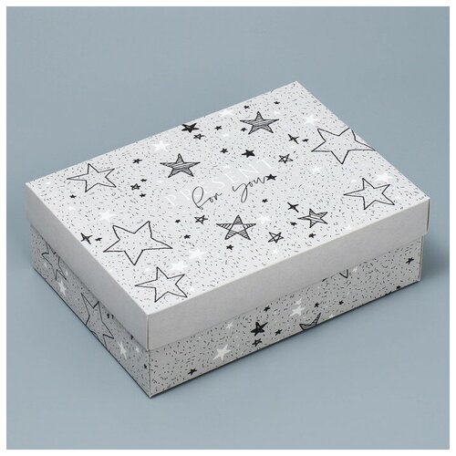 Коробка складная ТероПром 9238366 «Звёзды», 21 × 15 × 7 см