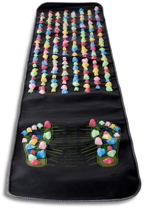 Дорожка массажная с цветными камнями Foot Massage Mat - фотография № 2