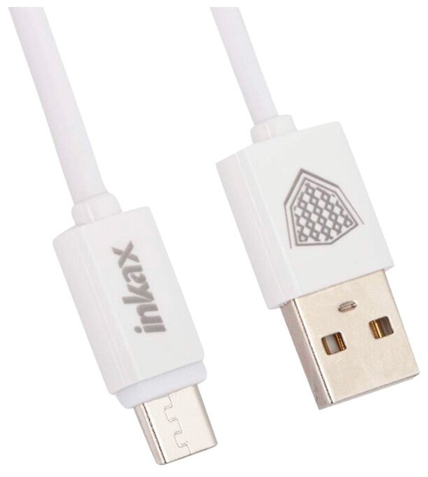 USB Кабель inkax CK-51 100 CM 2,1A для Micro USB (белый)