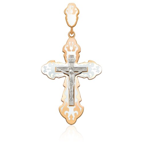 фото Крест даръ крест из красного золота с эмалью (22091)