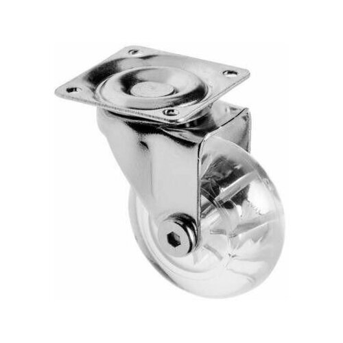 Опора колесная на платформе d50мм силикон поворотная S-Locked