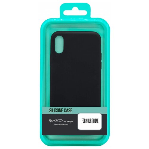 фото Чехол для смартфона xiaomi redmi 8 силиконовый (матовый) черный, borasco