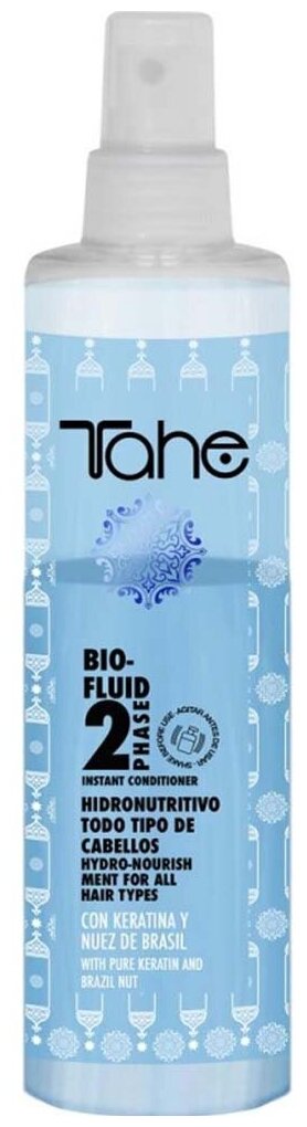 Tahe несмываемый кондиционер-спрей Bio-Fluid 2-phase увлажняющий для всех типов волос, 300 мл