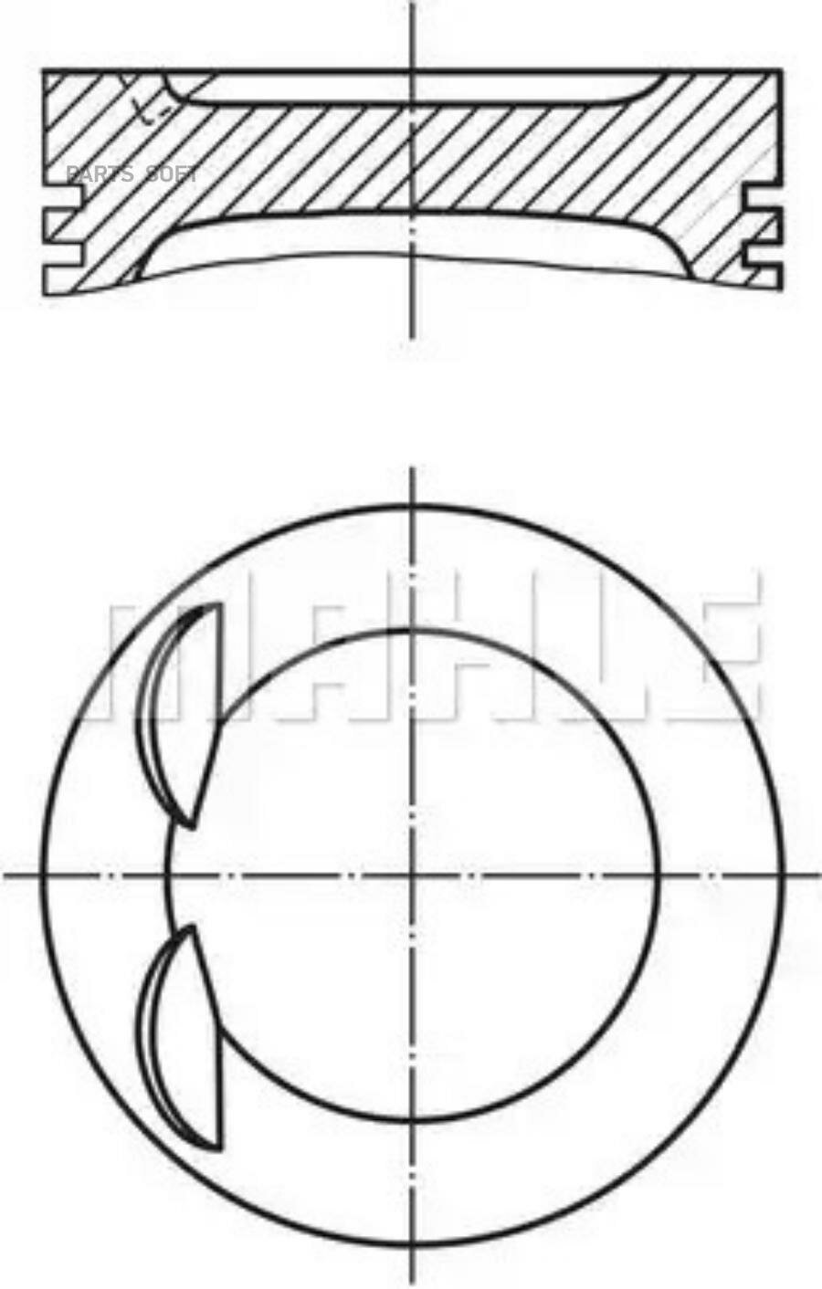 MAHLE 028PI00119000 поршень ДВС