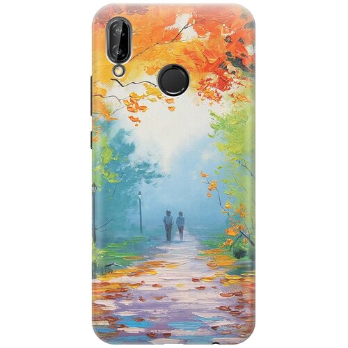 фото Re:paчехол - накладка artcolor для huawei p20 lite с принтом "яркая осень"