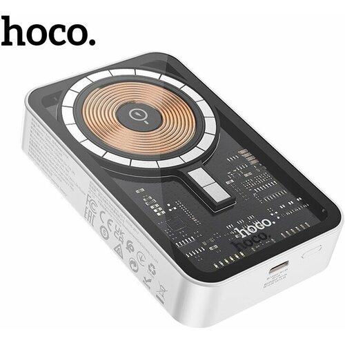 Внешний аккумулятор беспроводной HOCO Q10A MagSafe 20W 10000mAh белый 348900₽