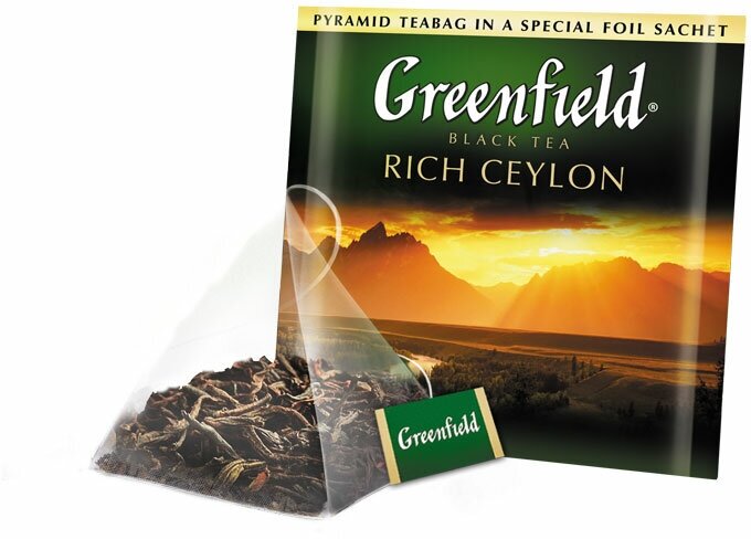 Greenfield Чай Rich Ceylon цейлонский в пакетиках-пирамидках (20х2гр) - фото №15