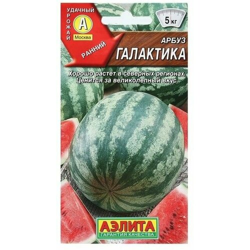 Семена Арбуз галактика, 1 г 12 упаковок семена арбуз галактика 1 г агрофирма аэлита