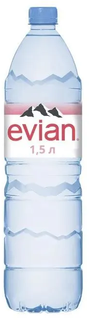 Вода минеральная Evian (Эвиан) 6 шт. по 1,5 л негазированная, пэт