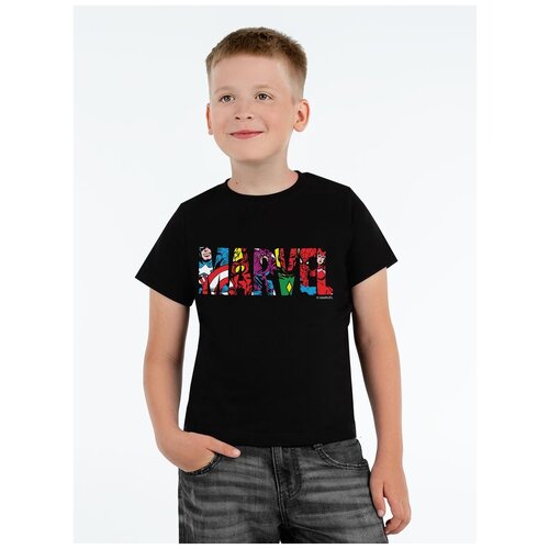 фото Футболка детская marvel avengers, черная, на рост 154-164 см (14 лет) marvel by 111