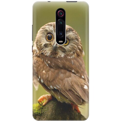 фото Ультратонкий силиконовый чехол-накладка для xiaomi mi 9t / mi 9t pro / k20 / k20 pro с принтом "сова на дереве" gosso