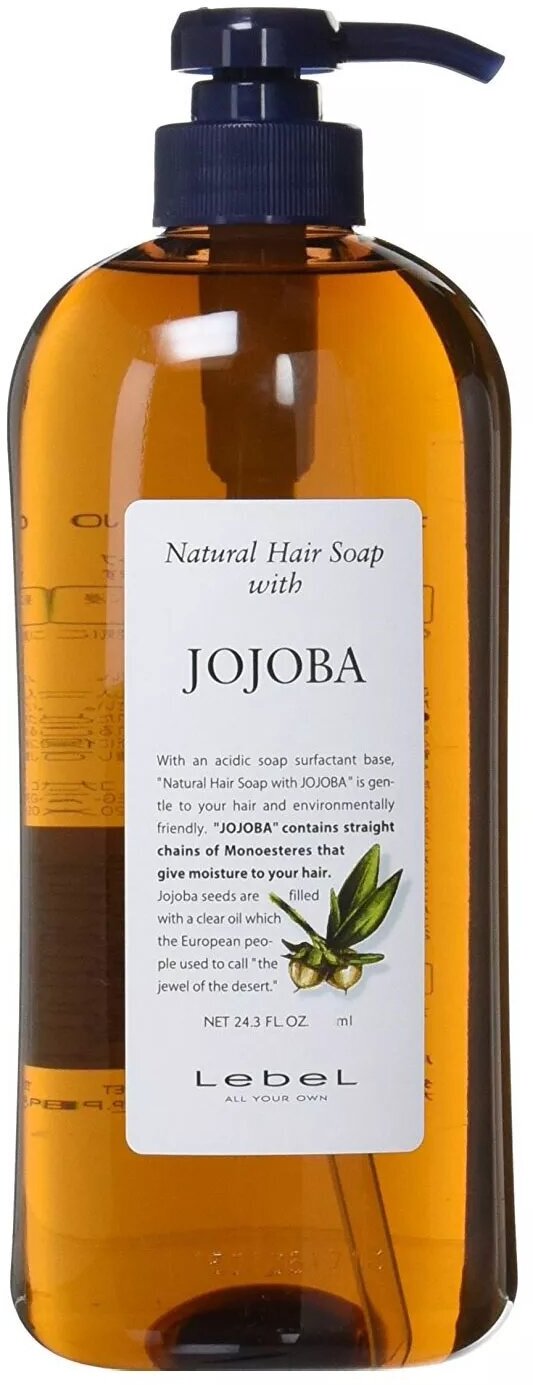 Lebel Natural Hair Soap Jojoba Шампунь с маслом жожоба, 1000 мл