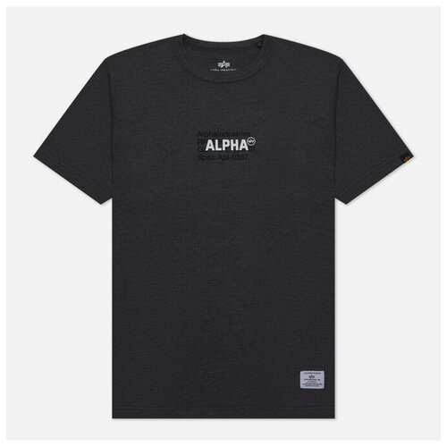 Мужская футболка Alpha Industries Code Graphic серый, Размер XL