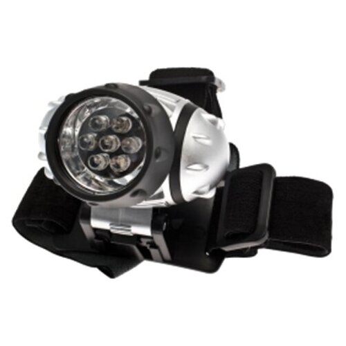 Налобный фонарь КОСМОС H7-LED серебристый/черный самый мощный светодиодный налобный светильник датчик налобного фонаря 5 светодиодный t6 налобный фонарь мощный мигающий светильник фонар