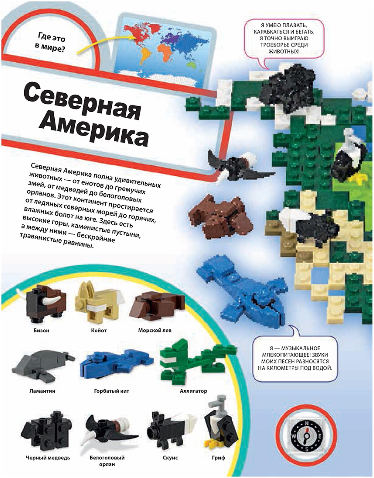 LEGO Атлас животных (+ набор LEGO из 60 элементов) - фото №8