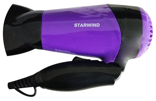 Фен Starwind SHP6102 1600Вт черный/фиолетовый - фотография № 3