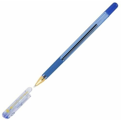 Ручка шариковая MC Gold, резиновый упор, узел 0.7мм, стержень синий ручка шариковая mc gold узел 0 7 мм резиновый упор стержень синий