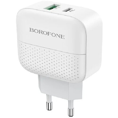 Зарядное устройство Borofone BA46A Premium PD + QC3.0, белый (RU) зарядное устройство borofone ba46a premium black