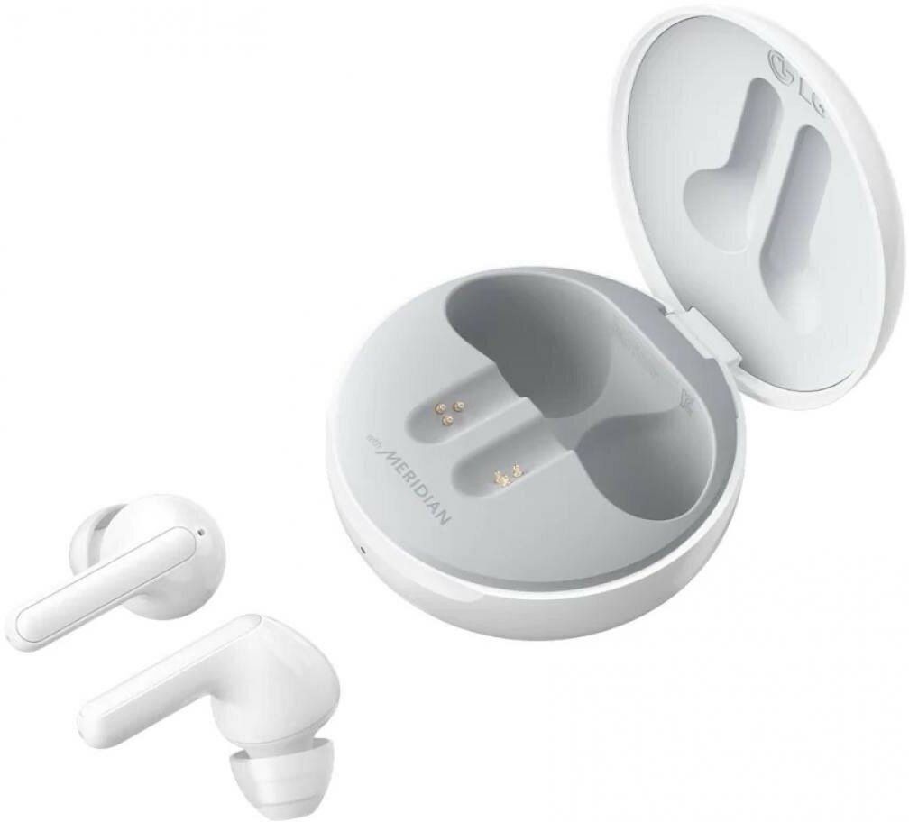 Наушники с микрофоном LG HBS-FN6, Bluetooth, вкладыши, белый [hbs-fn6.abruwh] - фото №13