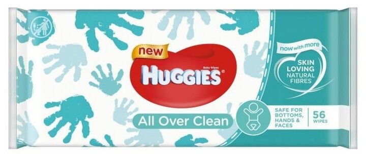 Влажные салфетки Huggies All Over Clean