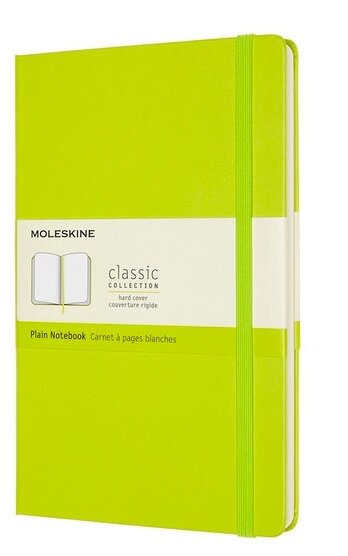 Блокнот Moleskine CLASSIC QP062C2 Large 130х210мм PP 240стр. нелинованный твердая обложка лайм