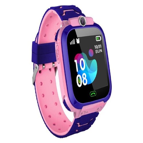 Детские умные смарт часы с GPS Q12 розовые 194300₽