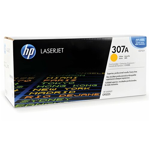 Картридж лазерный HP 307A CE742A жел. для CLJ CP5225