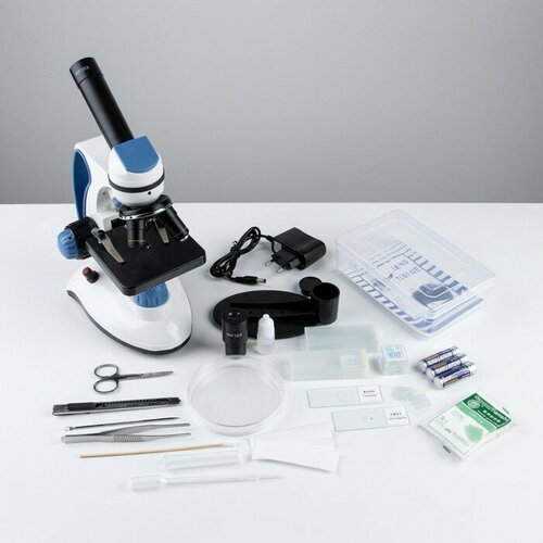 Микроскоп лабораторный кратность 40100400 подсветка 16425₽
