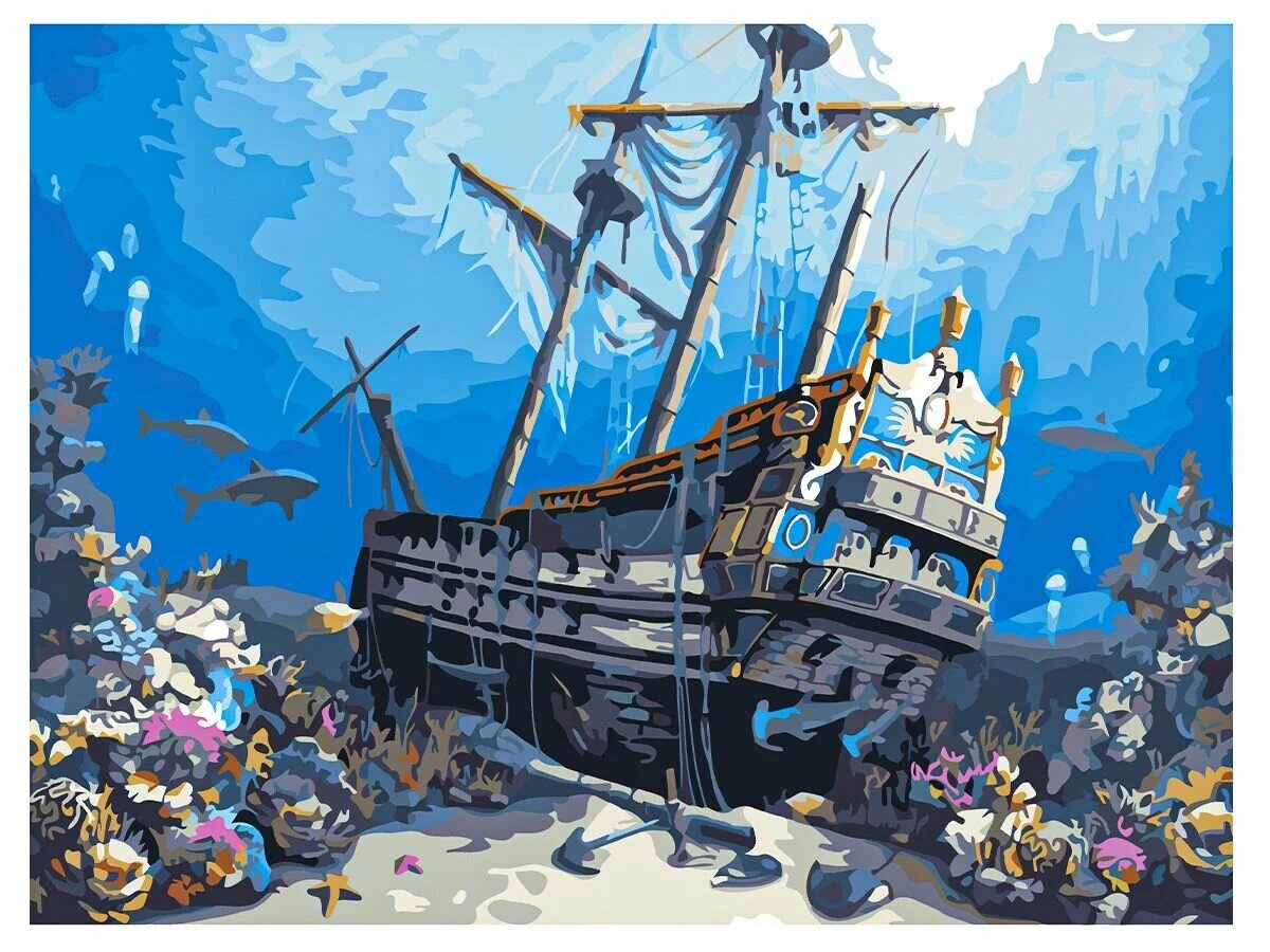 Пазл «Затонувший корабль», 1000 элементов