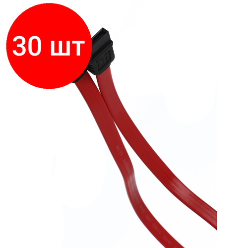 Комплект 30 штук, Кабель SATA, 0.5 м, VCOM, VHC7660-0.5M кабель vcom d3742a d3742p 30 м черный