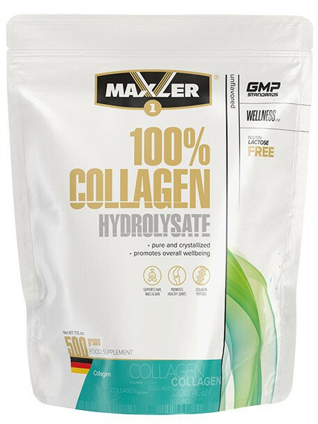 Коллаген гидролизованный MAXLER 100% Collagen Hydrolysate 500 г, Нейтральный