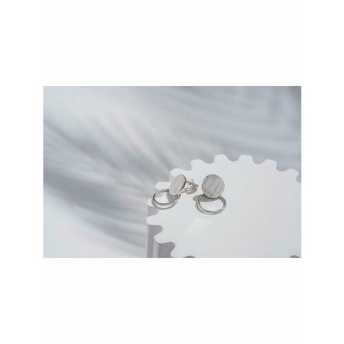 Серьги пусеты  Гвоздики из серебра 925 проба бесконечность, серебро, 925 проба, серебряный