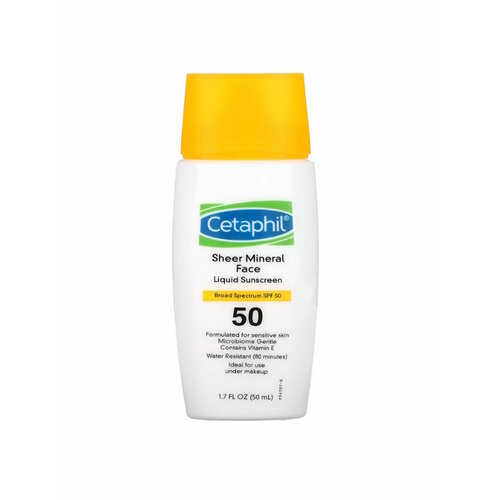 Cetaphil Минеральное жидкое солнцезащитное средство для лица SPF 50 50 мл 8770₽
