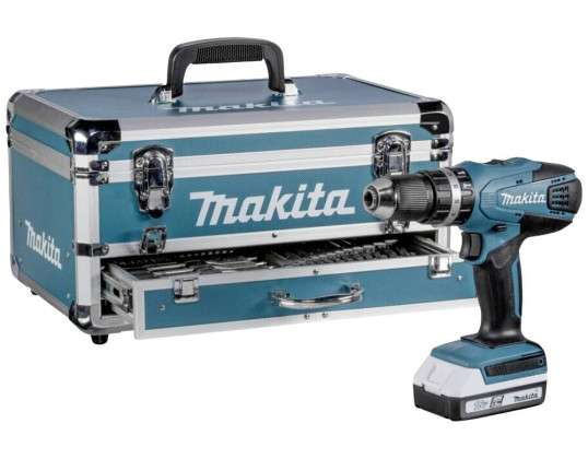 фото Дрель-шуруповерт аккумуляторная ударная Makita HP488D009, отвертка 18B