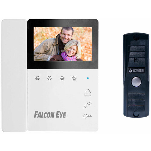 Комплект видеодомофона Falcon Eye Lira AVP-505 (PAL) Темно-Серый комплект видеодомофона falcon eye lira avp 505 pal темно серый