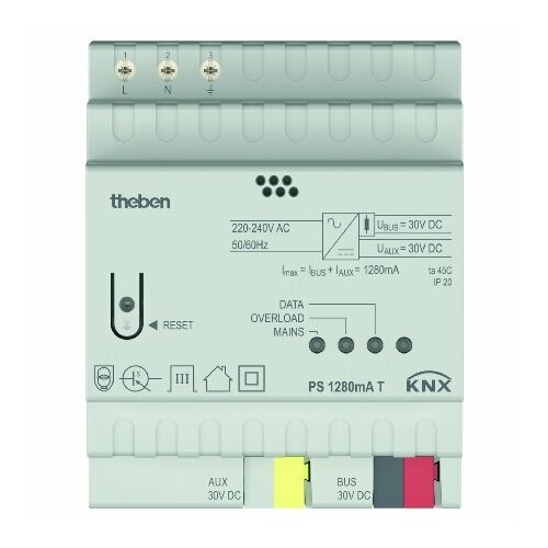 Блок питания для шинной системы 1280 мА PS 1280 mA T KNX – Theben – 9070959 – 4003468905432