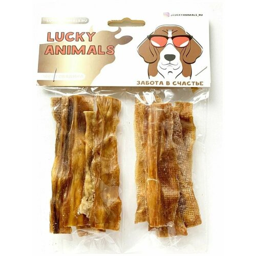 Лакомство для собак Lucky Animals, говяжьи кишки, мультивитаминное, 30г, 1 упаковка