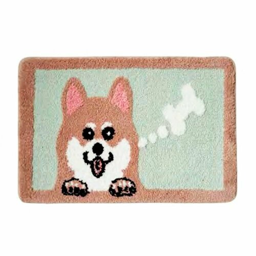 Коврик влаговпитывающий BAIZHENG Плюш 60х90см Косточка 1716₽