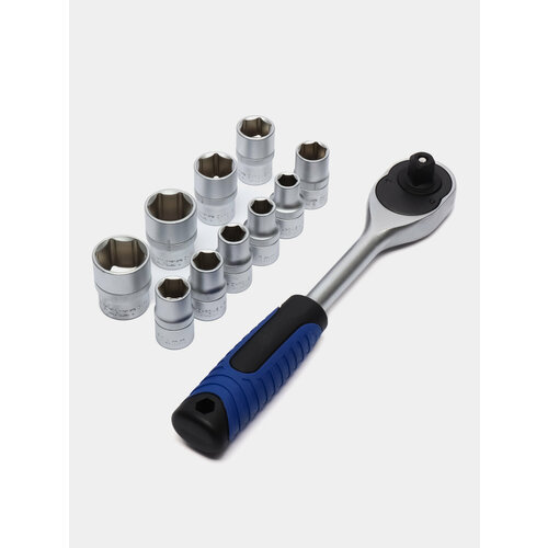 Набор профессионального инструмента Рокот 11 предметов 12 головки и трещотка 4980₽