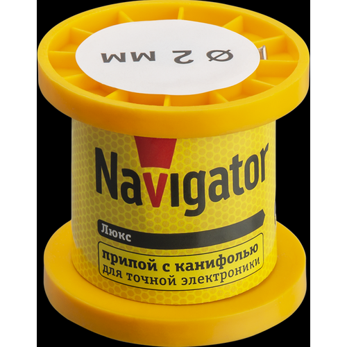 Navigator Припой 93 078 NEM-Pos02-61K-2-K50 (ПОС-61, катушка, 2 мм, 50 гр) 93078 (10 шт.)
