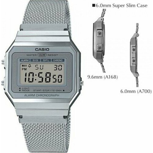 Наручные часы CASIO, серебряный