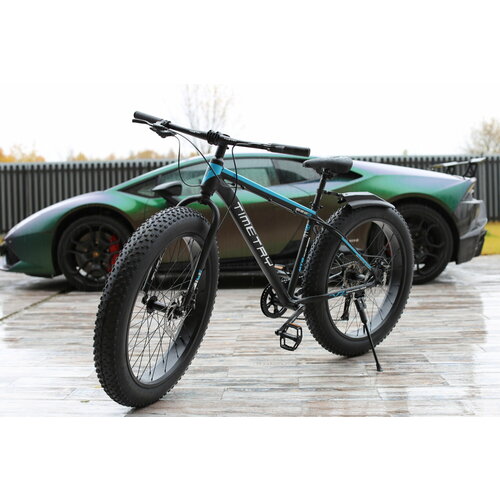 Велосипед фэтбайк Fatbike Time Try TT0899s 26 Алюминиевая рама 17 Спортивный Вездеход Унисекс черно-синий 31700₽