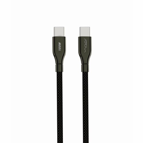 Кабель Vyvylabs Hardcore Series Fast Charging Cable Type-C to Type-C 100W, PD 100W Black кабель hoco x93 type c to type c 100w 2 метра белый