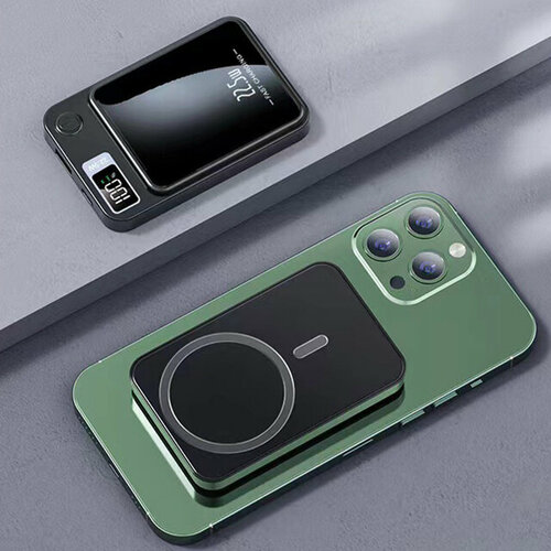 Внешний аккумулятор Magsafe на 20 Вт с поддержкой быстрой зарядки 10000 мАч Black 2244₽