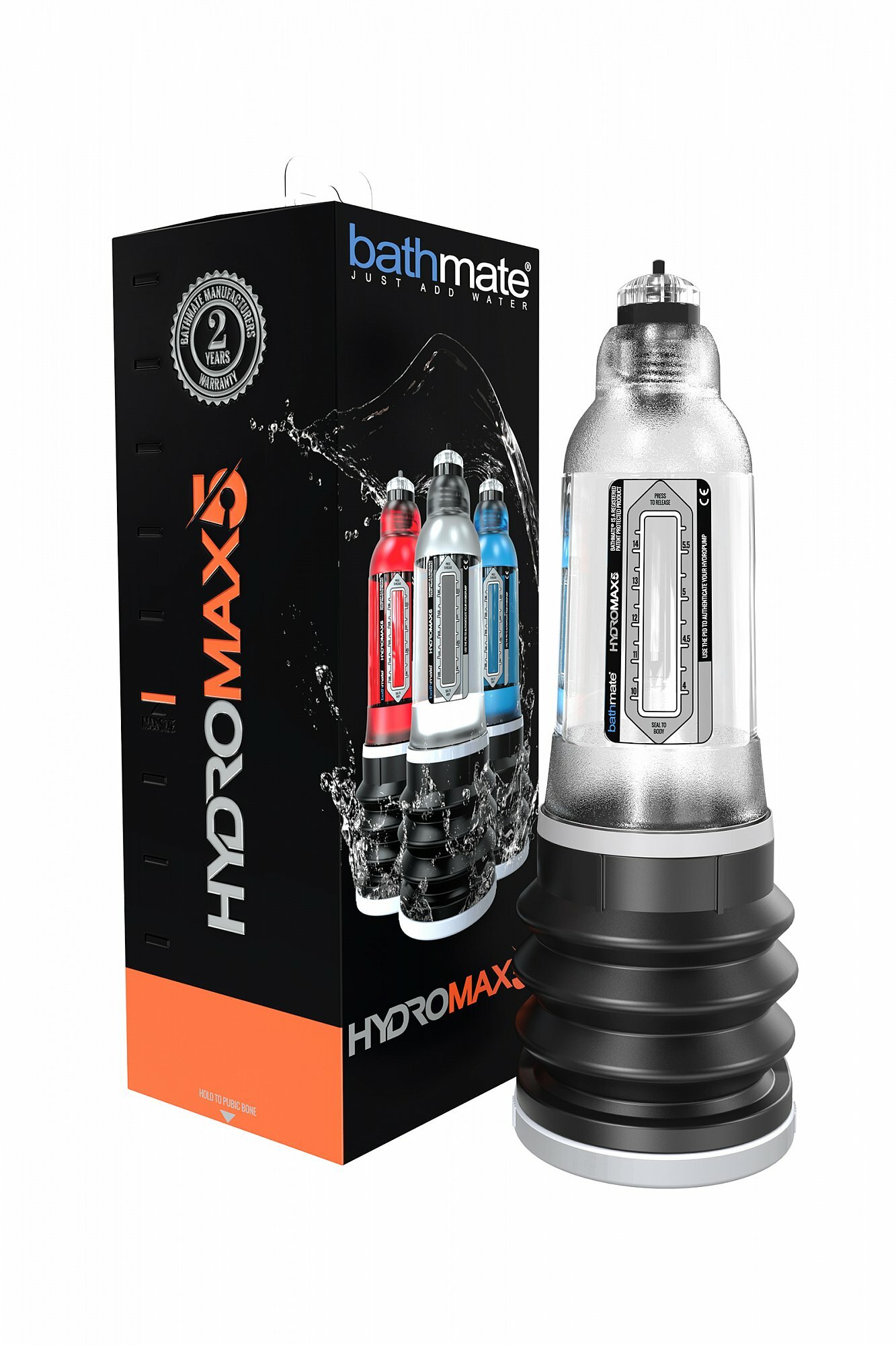 Гидропомпа Bathmate Hydromax5 (Hydromax X20), цвет прозрачный