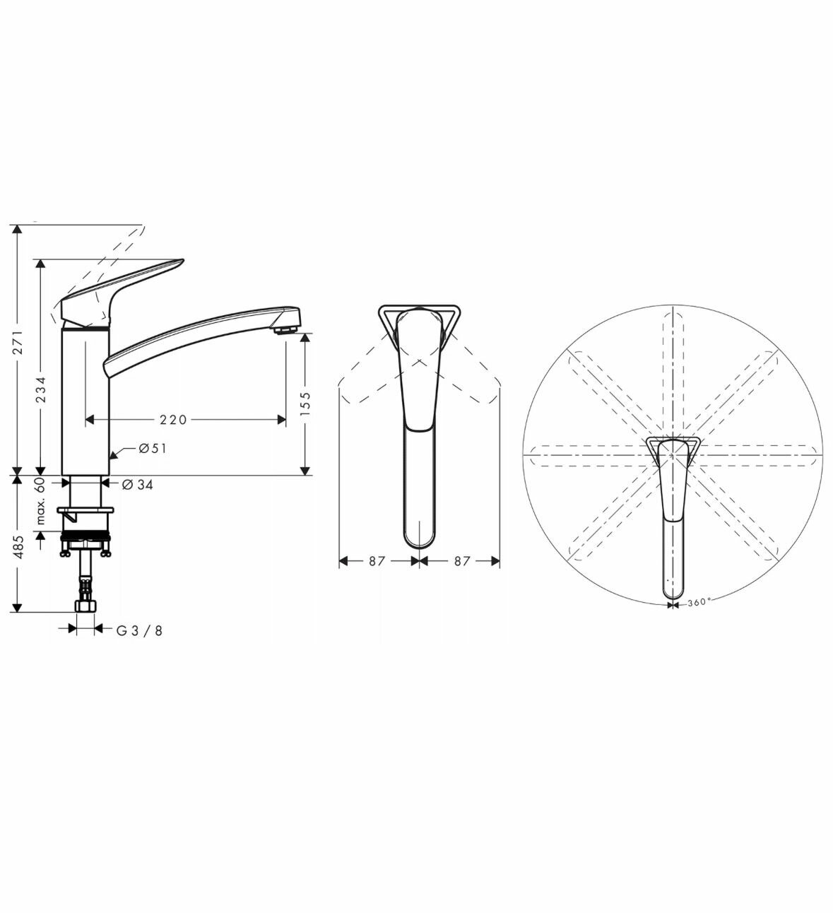 Смеситель для мойки Hansgrohe - фото №18