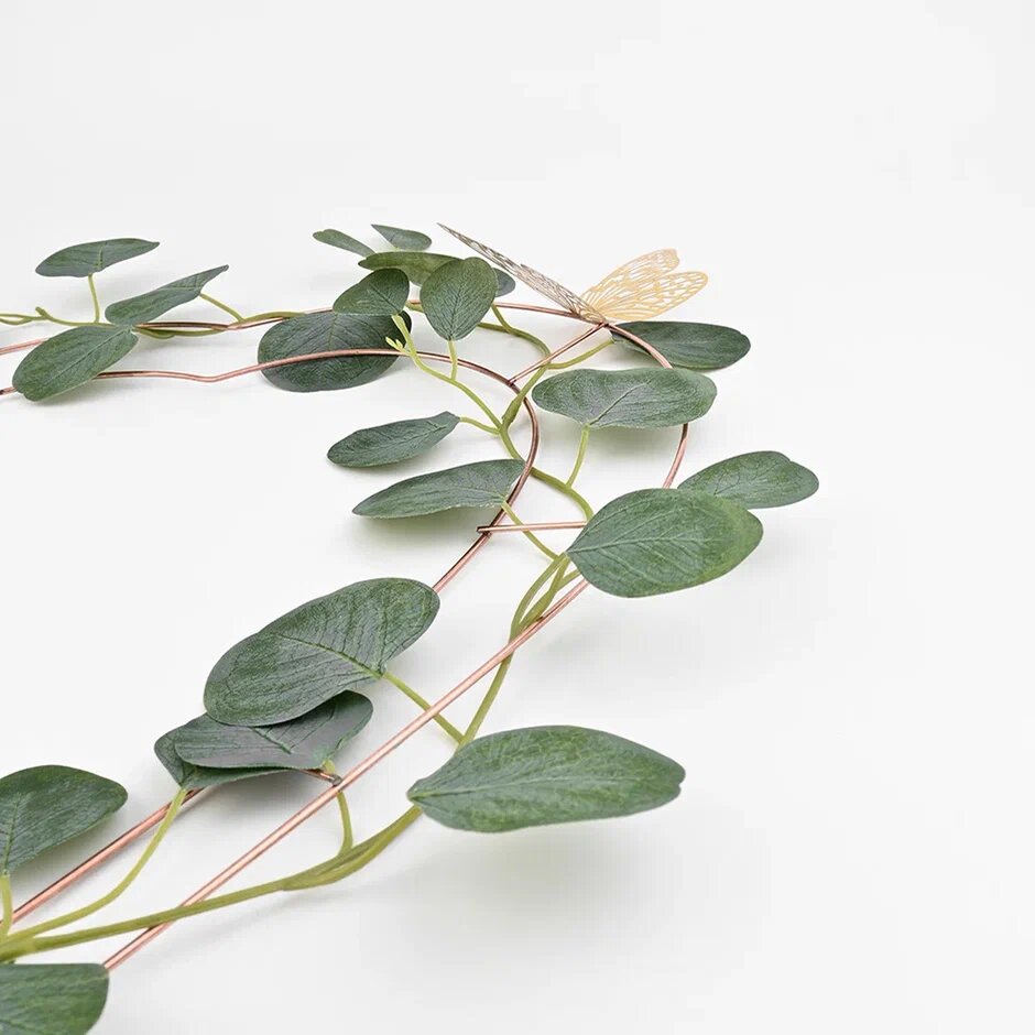 Основа для создания венка "Сердце", металл, бежевый, 45x46 см — фото 1