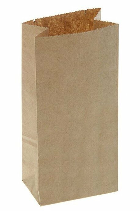 Подарочный пакет ООО "ПАТЕКС", бумага, 8x5x17 см, 100шт, коричневый